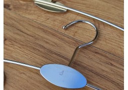 Плечики-вішалка для білизни (хромована з прищепками) №2